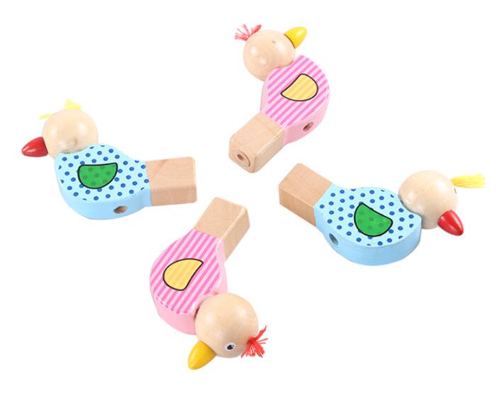 1 stk børn tidligt lærende pædagogisk legetøj farvet tegning vandfugl fløjtende musiklegetøj baby musikinstrument legetøj