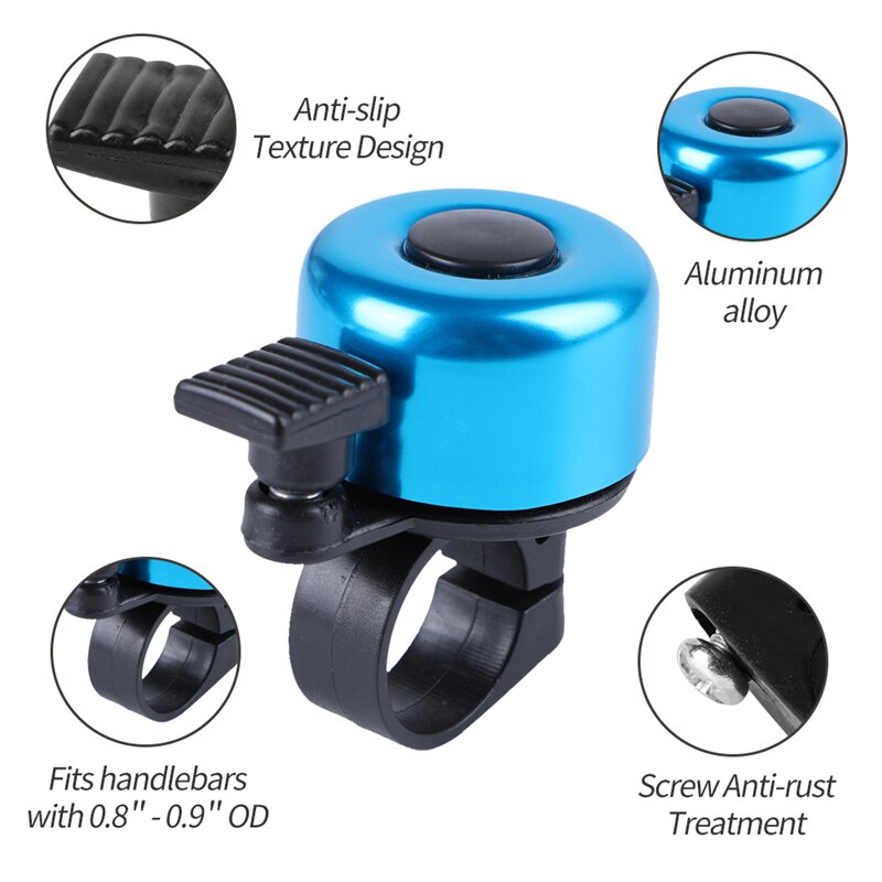 Bicycle Bell Alloy Mountain Road Bike Horn Sound Alarm For Safety Cycling Handlebar Metal Ring Bicycle Call Bike Accessories