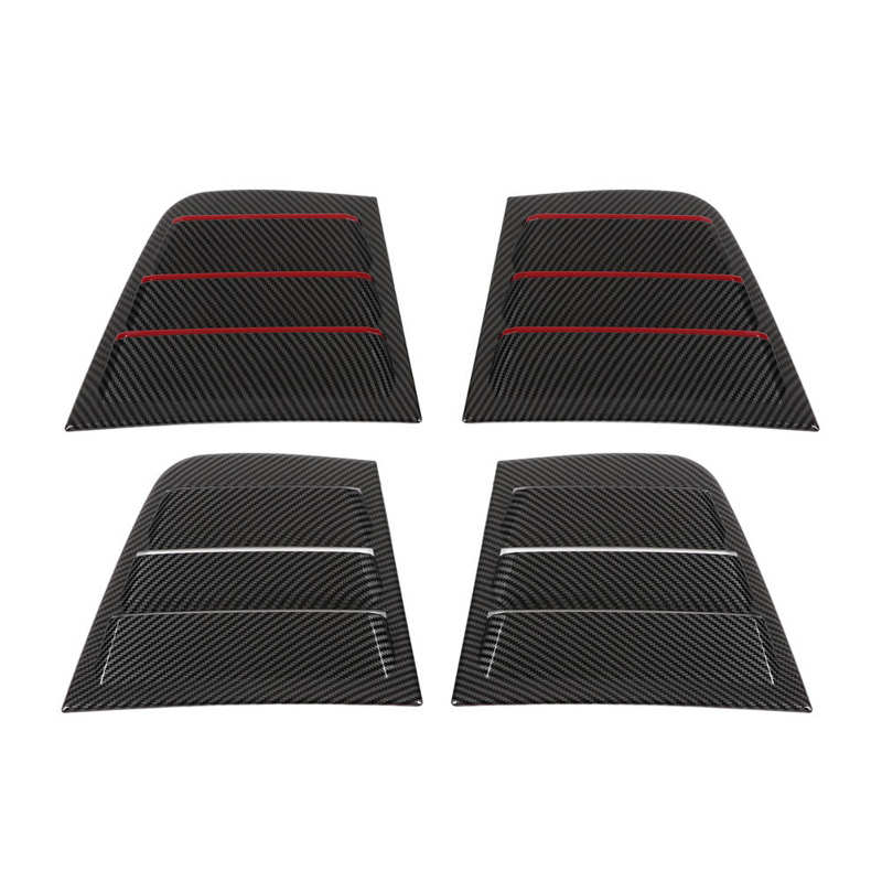 Side Window Louvers Side Window Air Scoop Impact Resistant Carbon Fiber Style Anti Deform for Car