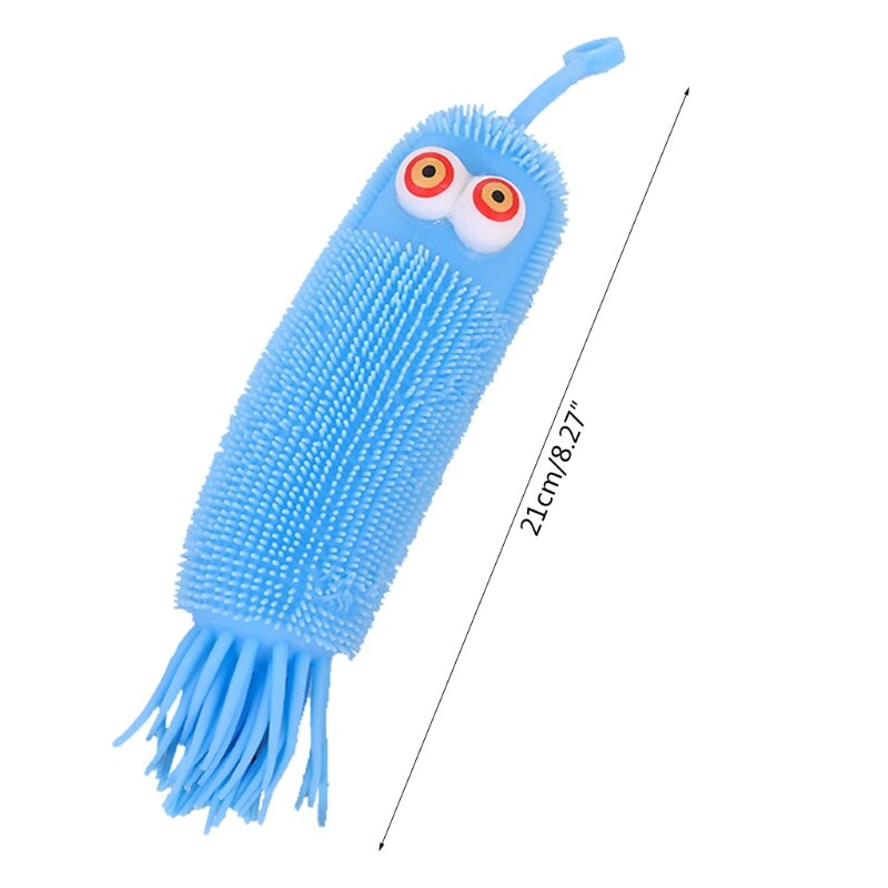 Vermi bruchi luminosi giocattoli illuminano palline giocattolo sensoriale riempito ad aria per bambini popolari