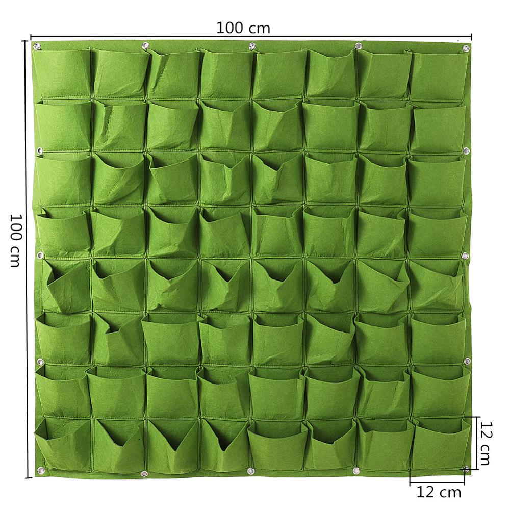 Wall Hanging Planting Bags Pockets Outdoor Garden Growing Bag Planter Vertical Garden Vegetable Seedling Bags Tuin Gardening Bag