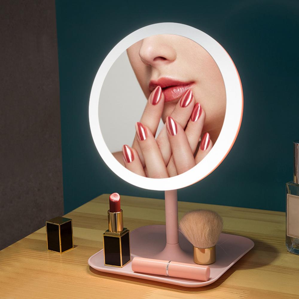 Rechargeable USB Adjustable LED Fill Light Makeup Mirror Dressing Table Lamp