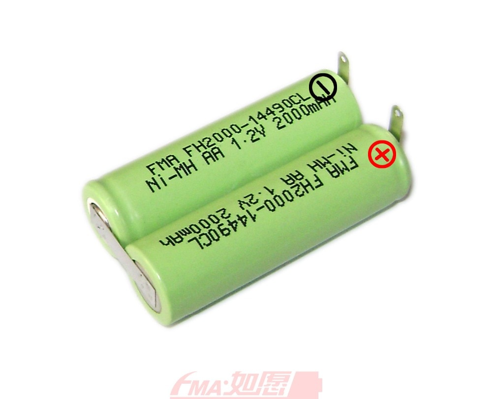 Ni-MH 2.4V 1200 1500 2000mAh Battery DIY for Water pik WP-900 Remington Barba Trimmer Shaver Razor GP130AAHE2B1H 14490C2SBT