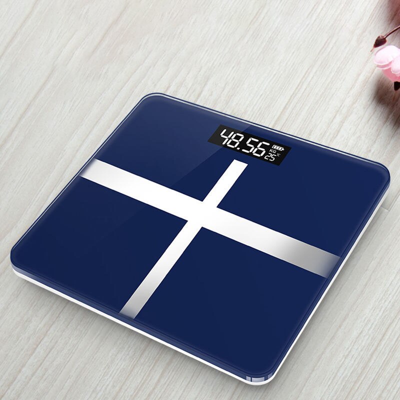 Body Weighing Scale Smart Body Scales LCD Display Glass Digital Weight Scale Bath Scale Electronic Floor Scales Health Balance: 3