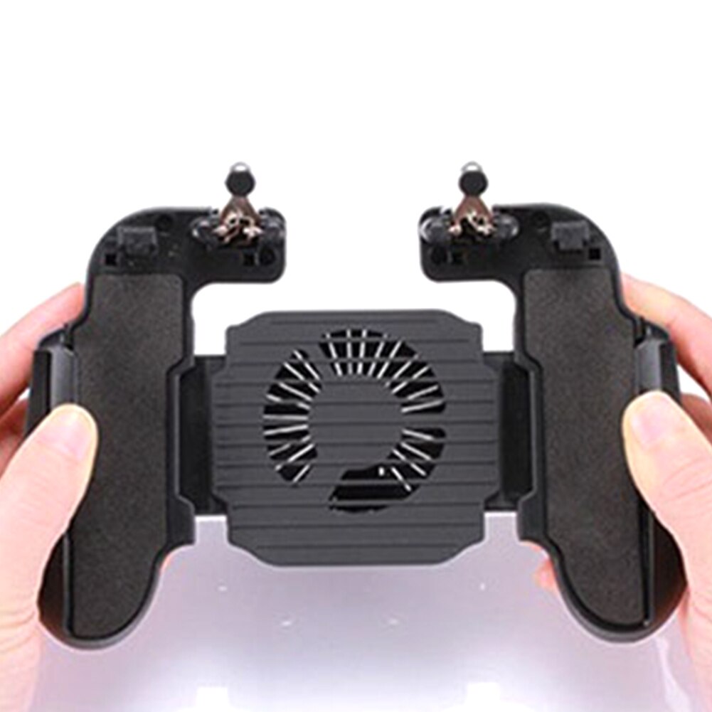 H5 Houder Controller Joystick Trigger Hand Grip Koelventilator Zwart Intrekbare ABS Mobiele Telefoon USB Kabel Gamepad Batterij