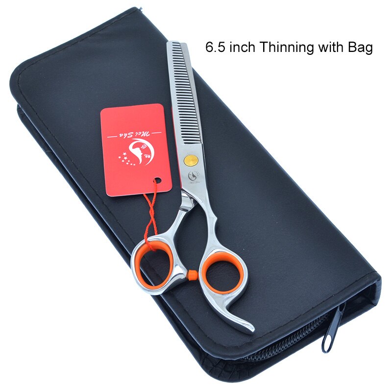 7.0 Hundesalon Schere Hund Gerade Schneiden Ausdünnung Schere für Groomer Friseur Schneiden Schere HA0398: HA0400 with bag 6.5