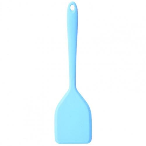 Useful Silicone Spatulas Anti-fade Solid Color Long-lasting Little Cooking Spatulas Cooking Spoon Cake Spatulas: Light Blue