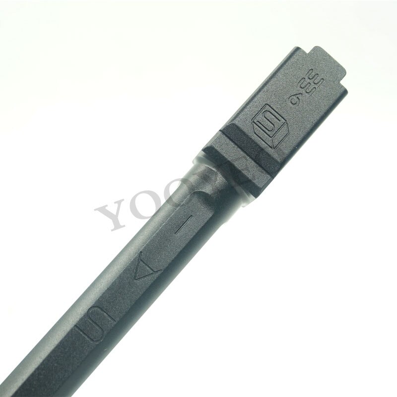 G18C &amp; G17 Gen3 &amp; 9x19 BARREL M14x1LH WE G17 Gen4 GlockGen3 SAI CNC tubo esterno nero rosso argento