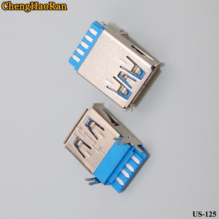 ChengHaoRan 2 teile/los USB EINE weibliche AF 3,0 draht blau kunststoff USB super high speed stecker stecker USB3.0 hohe geschwindigkeit weibliche: Default Title