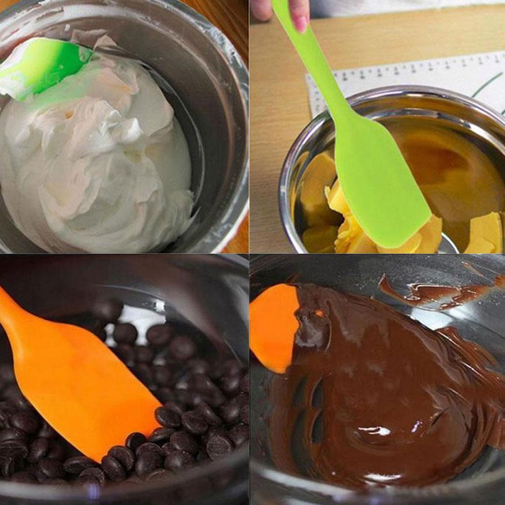 Espátula de silicona para crema, mantequilla y pastel, utensilio de cocina para mezclar masa, utensilios de cocina, cepillos para hornear, cepillo, mezclador de pasteles, M9K3