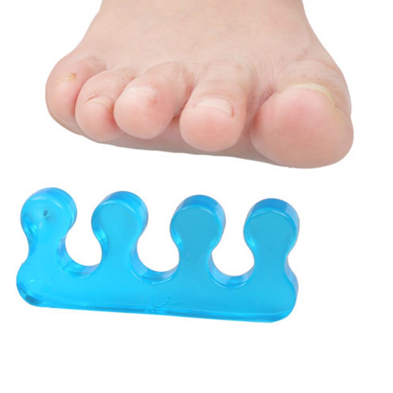 1 Paar Silicone Soft Form Toe Separator / Finger Spacer Voor Manicure Pedicure Nail Tool Flexibele Soft Silica