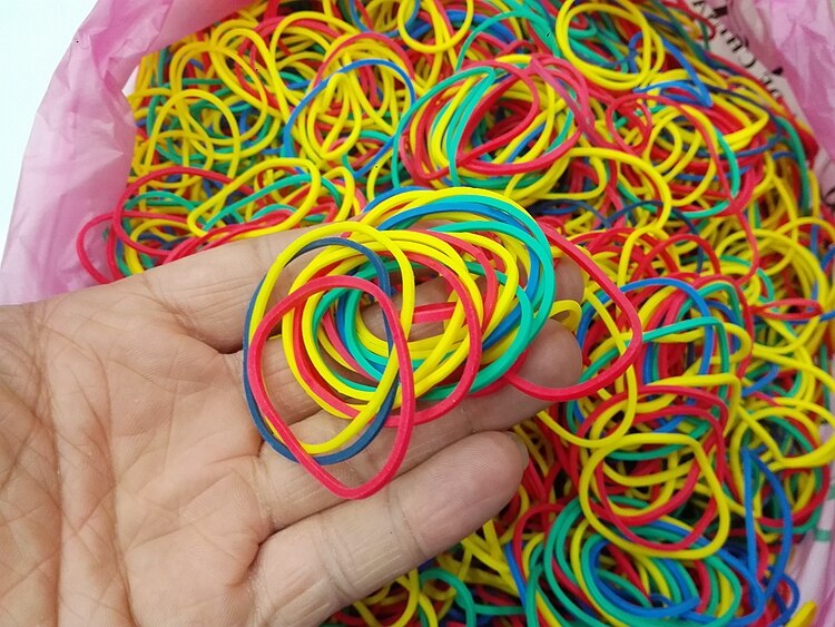 26mm color rubber stationery office holder A colorful elastic band with good elasticity rubber band