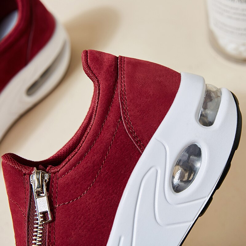 Lynlås wedges sko til kvinder sneakers zapatillas fitness udendørs sportssko luftpude shake teni feminino sko toning