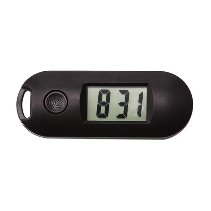 Mini Portable Silent Digital Electronic Clock for student Exam Study Library Y4QC: black