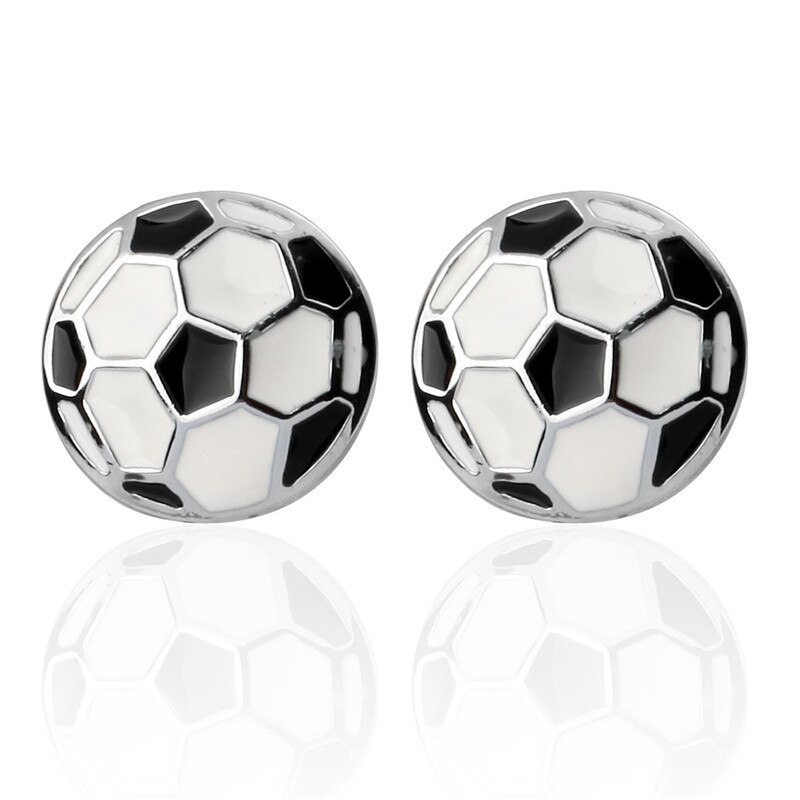 Formale Schwarz und weiß fußball Manschettenknopf für Herren Anzüge Tasten Geometrische Hochzeit Manschettenknopf Französisch Bräutigam Hemd Manschette Links
