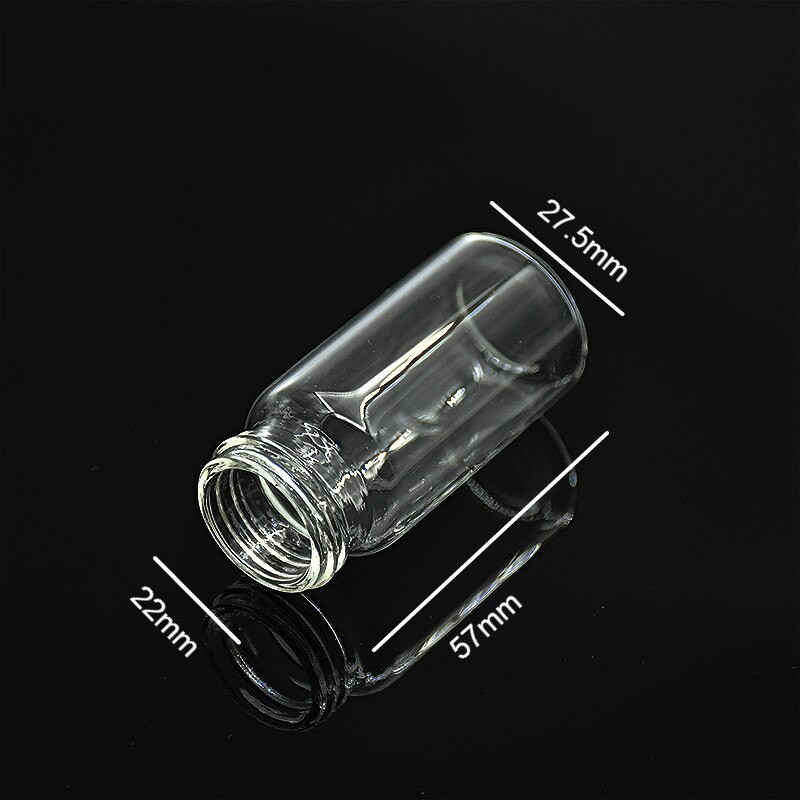 EPA-viales para almacenamiento de muestras, frasco transparente para cromatografía, 20 mL, botella para reactivo, con cubierta de 22mm y Septa 10 / PK