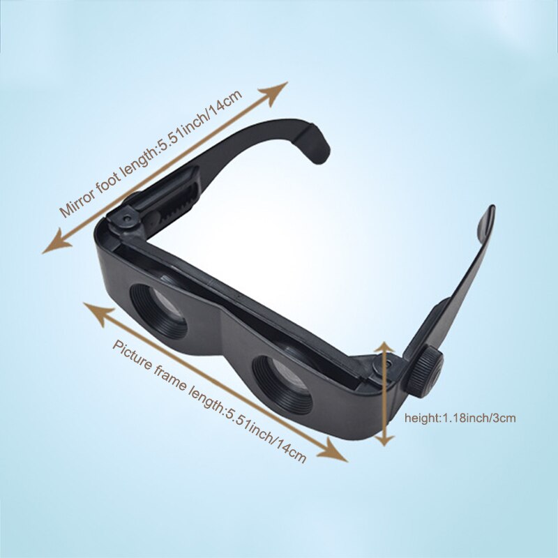 Draagbare Vergrootglazen Plastic Lens Vergrootglas Verrekijker Telescoop Voor Horloge Voetbalwedstrijd Outdoor Vissen Wandelen ENA88