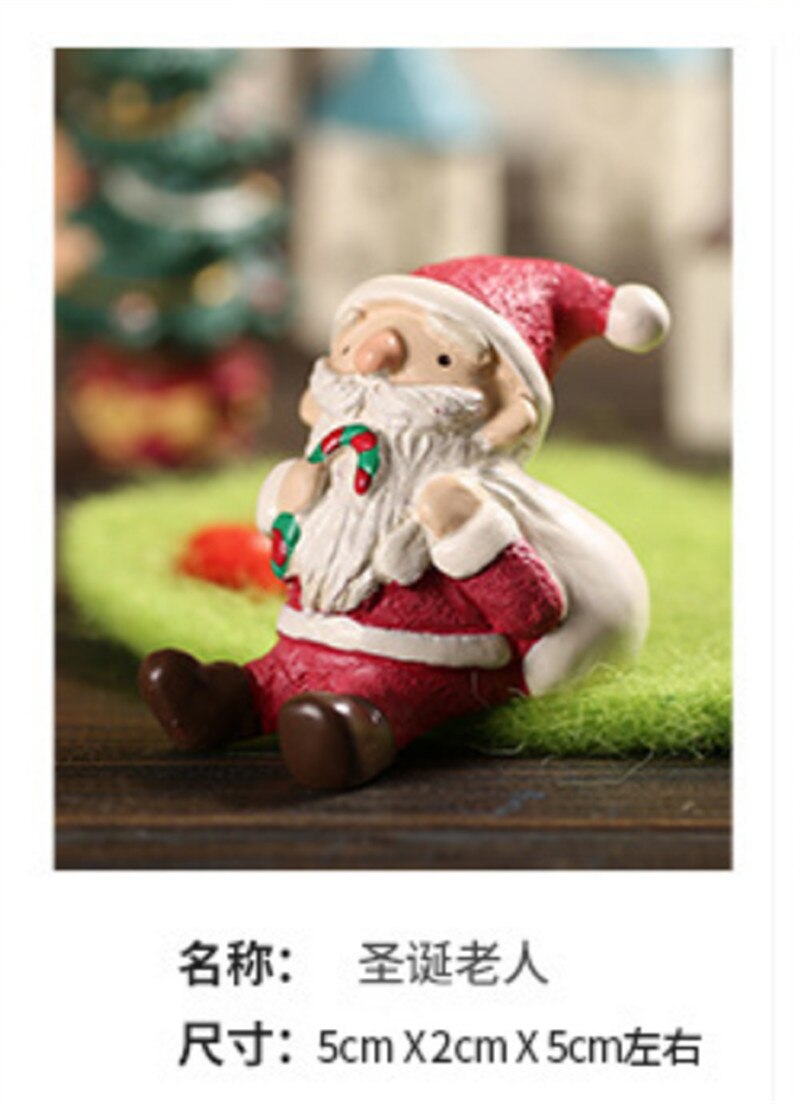 1pc akvaariokoristeet akvaariokoristeet hartsi joulukoristeet käsityöt lumiukko peura joulupukki eläinhahmo: 001