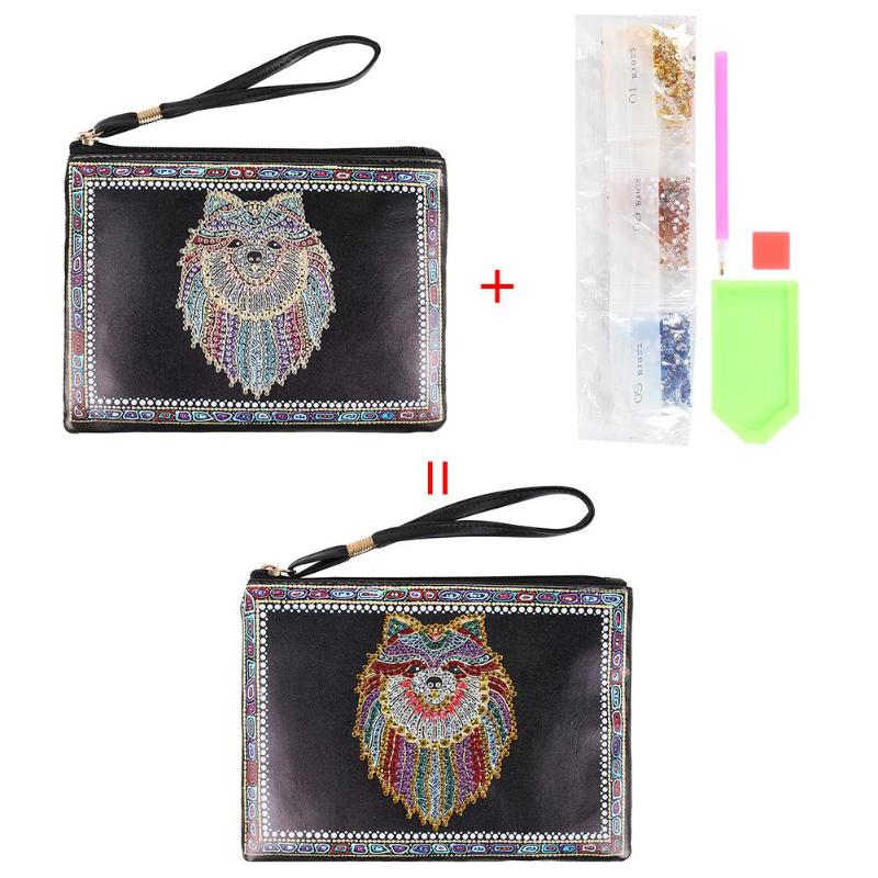 DIY Diamond Painting Wristlet Wallet Butterfly Special Shaped Embroidery Cross Stitch Wallet For Women Christmas: C