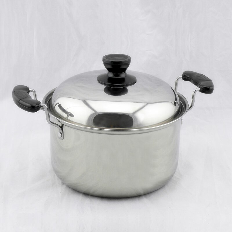 American style stainless steel high pot soup pot congee Pan Pan induction cooker universal pot large capacity pot cooking pot