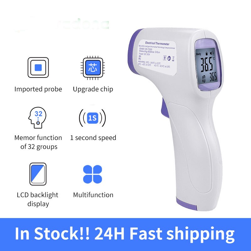 Handheld Infrarood Thermometer Hoge Precisie Draagbare Thermometer Non-contact Infrarood Thermometer Voor Volwassen Baby