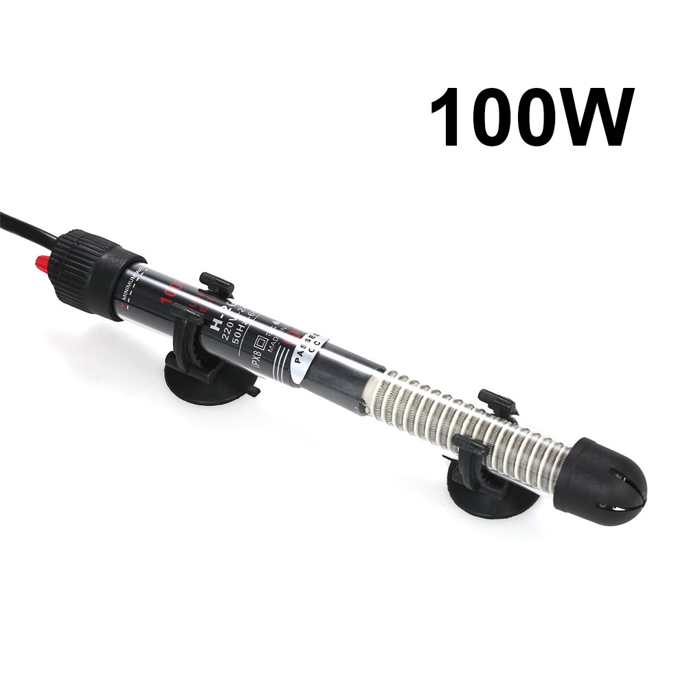 300W varilla de calentador de acuario sumergible ajustable Control de temperatura agua de calor para tanque de peces varilla de calefacción herramientas de ahorro de energía: 100W