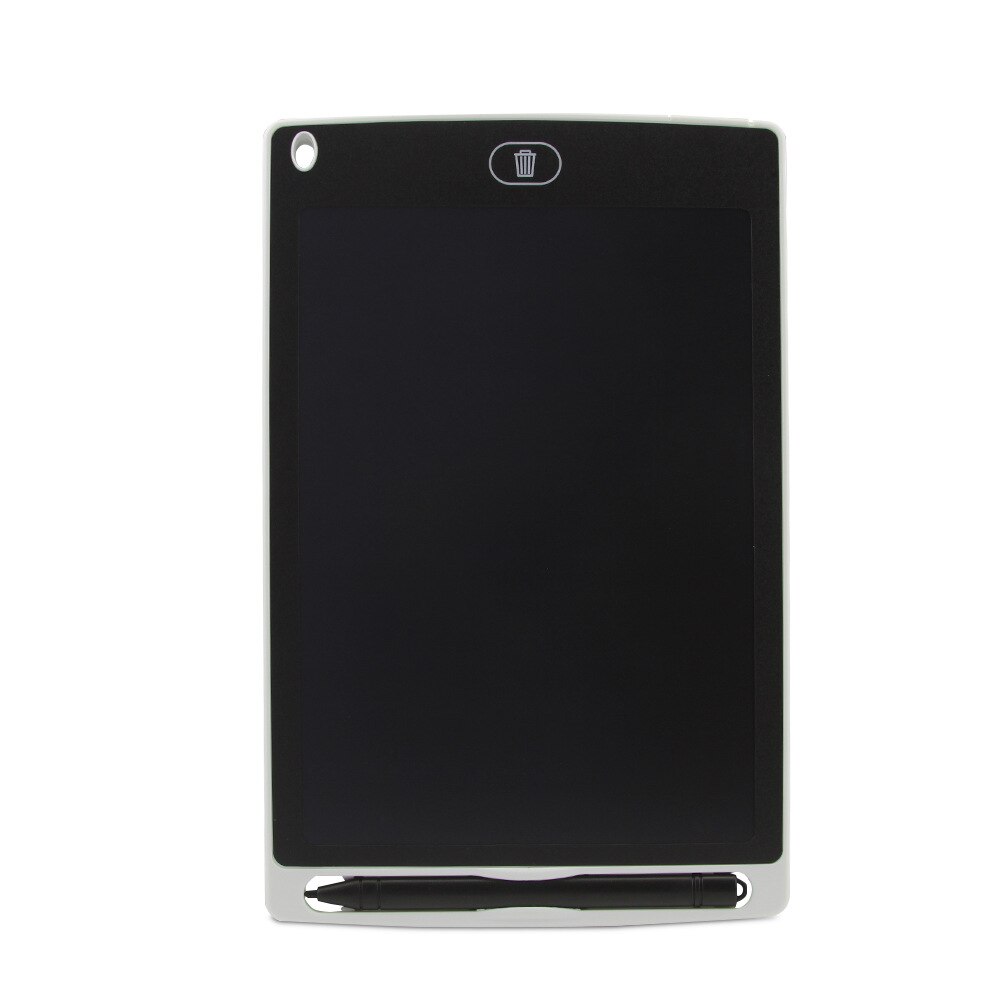 Elektronisk tegnebræt lcd-skærm skrivetablet digital grafisk tegnetabletter elektronisk håndskrift pad bord 8.5 tommer: Hvid