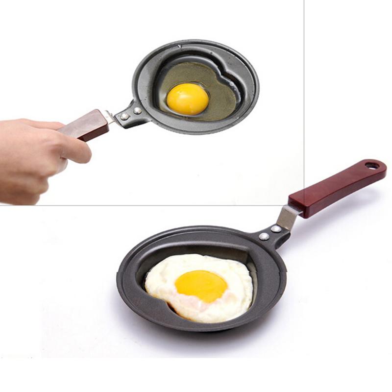 12Cm Leuke Ontbijt Omelet Mini Draagbare Ei Pot Koekenpan Keuken Benodigdheden Thuis Non Stick Lange Handvat Anti-kras Coating