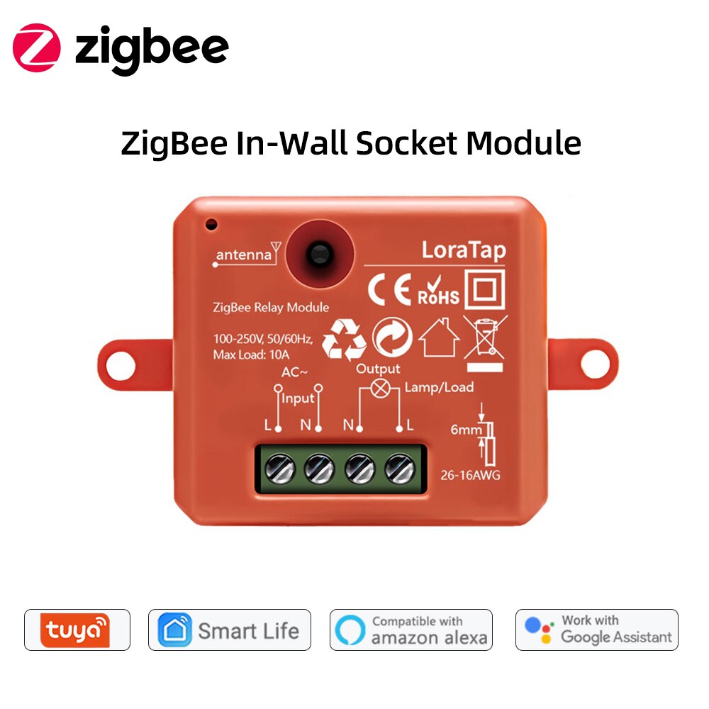 Tuya ZigBee 3.0 Wireless 4-Button Portable Remote Works with Smartthings Conbee Deconz Stick Domoticz Hub Required: ZigBee Relay