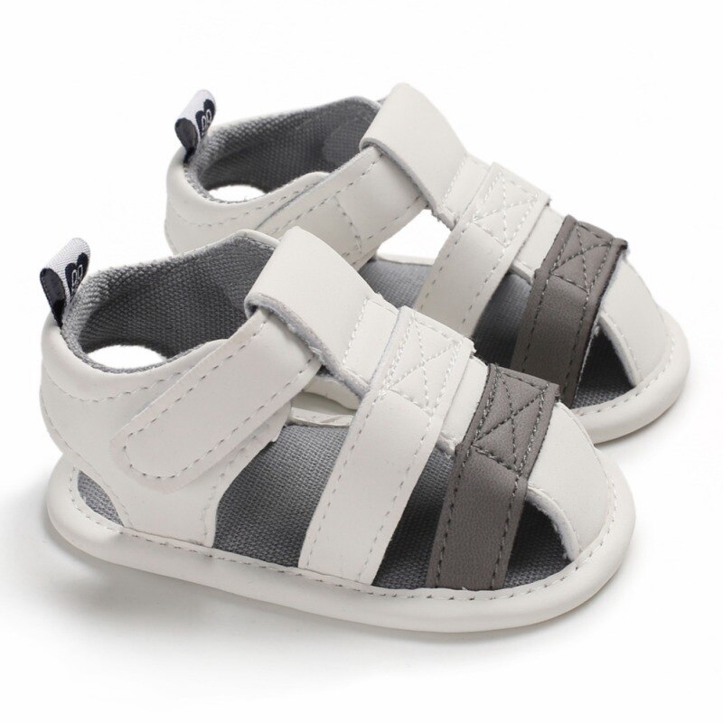 Ademend Anti-Slip Toevallige Baby Boy Sandalen Baby Sandalen Pasgeboren Baby Jongen Schoenen Mode PU Baby Boy Sandalen: 0-6 months