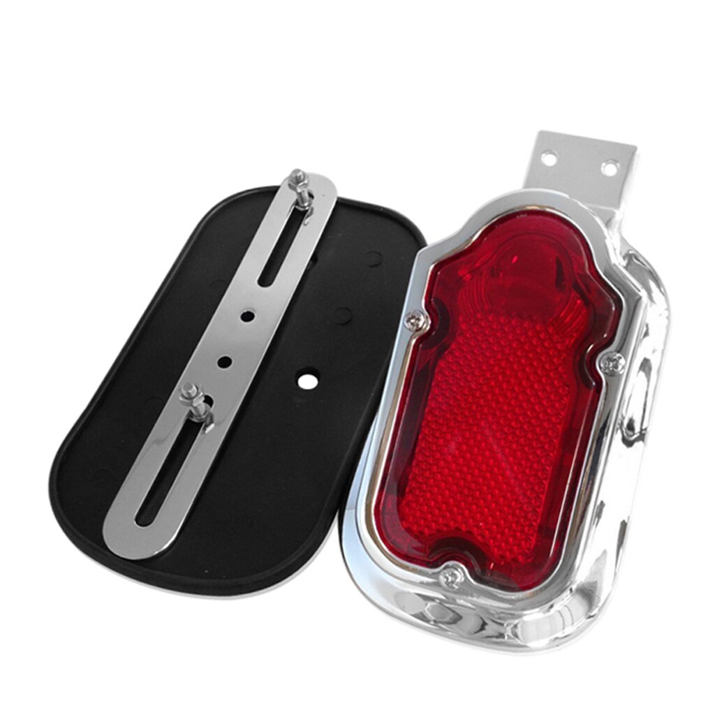 Aluminium Motorcycle Chrome Red Tombstone Brake Achterlicht Signaal Voor Harley