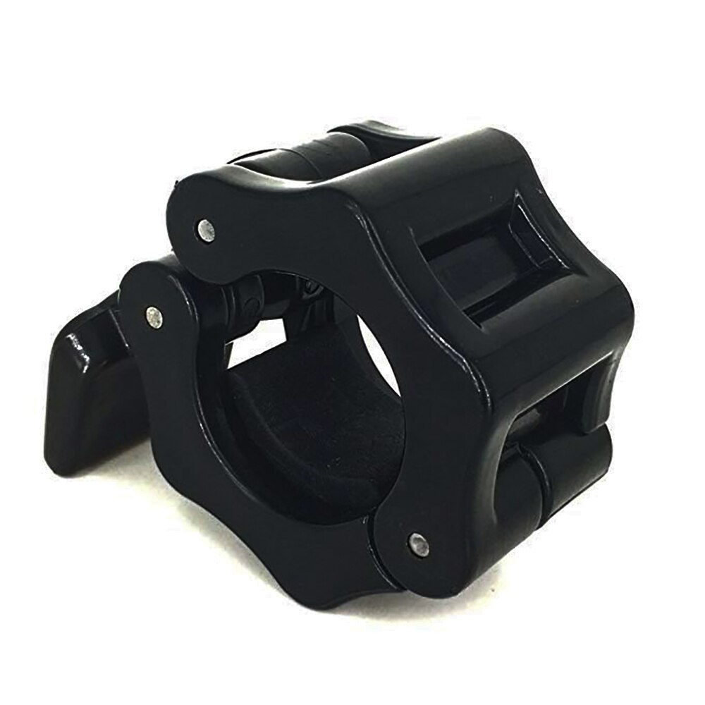 Vægtstangsklemmer 1 par låsediameter standard stang vægtskiver krave clips vægtløftning fitness træningstilbehør