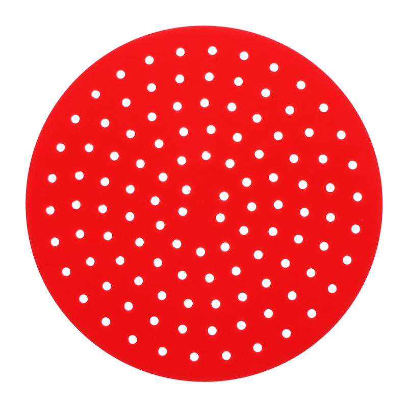 1pc Air Fryer Silicone Liner Reusable Air Fryer Liner Baking Mat Steamer Patch: 04