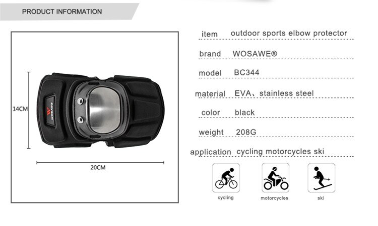 WASAWE Motorcycle Protection Armor Set Knee Pad Elbow Pad Chest Protector Back Support Motocross Motorbike Body Guard Gear