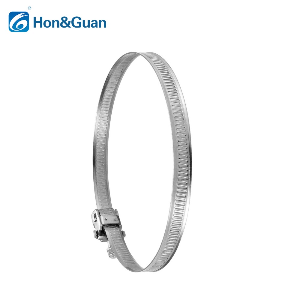 2pcs 5inch 125mm Stainless Steel Hose Clips Duct Clamp Adjustable Worm Drive Hose Clamp