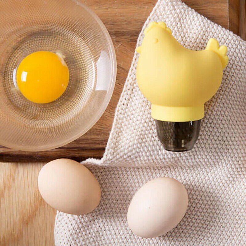 Séparateur d&#39;œufs en Silicone, séparateur à ventouse, outils pour œufs, poulet, Gadgets de cuisine, outil de cuisson, accessoires de cuisine, porte-œufs