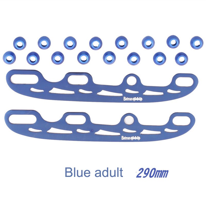 Patín de ruedas de acero inoxidable para niños y adultos, zapatos de patinaje de 3mm de grosor, 290mm, 253mm, cuchilla multiusos, 4 colores, novedad