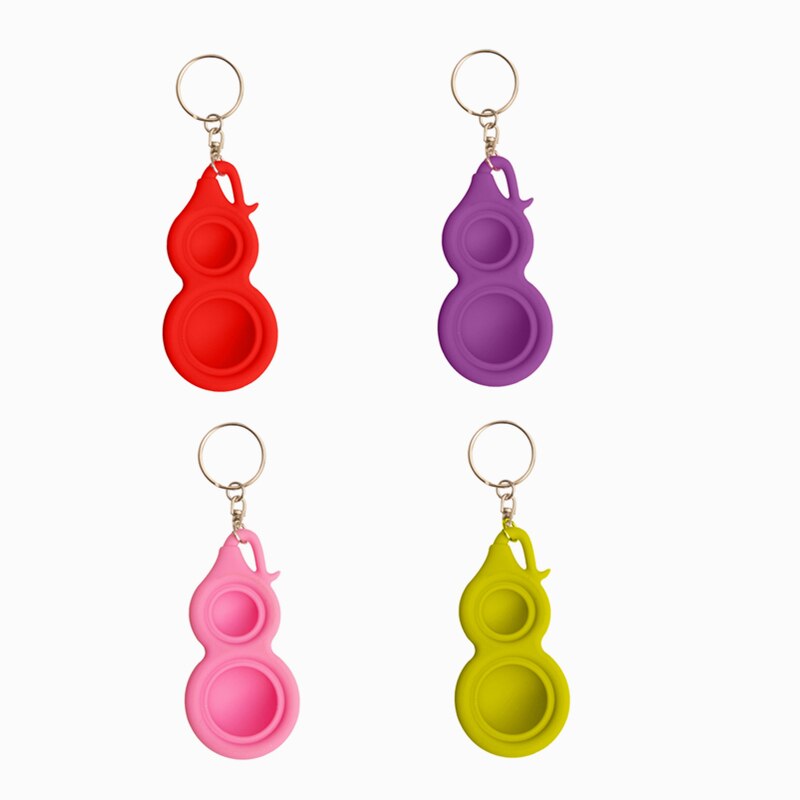 1pc Cheap Fidget Simple Dimple Toys Dimple Pressure Release Toy Stress Reliever Mini Keychain Decompression Toy