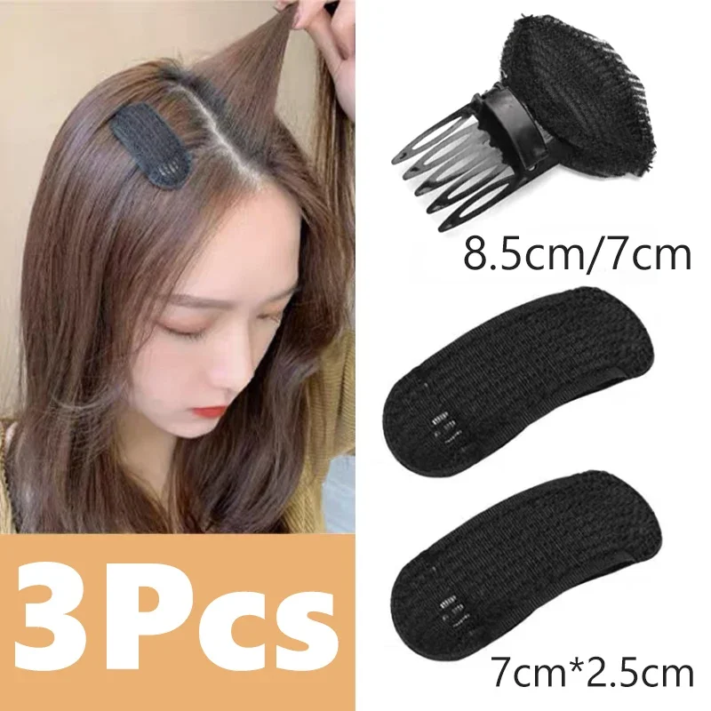 1 Juego de cojín para cabeza de pelo Puff, Base de pelo de volumen Invisible, pinza para el pelo esponjosa, almohadilla de esponja, moño, herramienta de Peinado DIY para mujeres y niñas: Gris