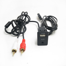 Auto 2 RCA AUX USB Mannelijke Dash 2RCA Adapter voor Pioneer voor Alpine Radio