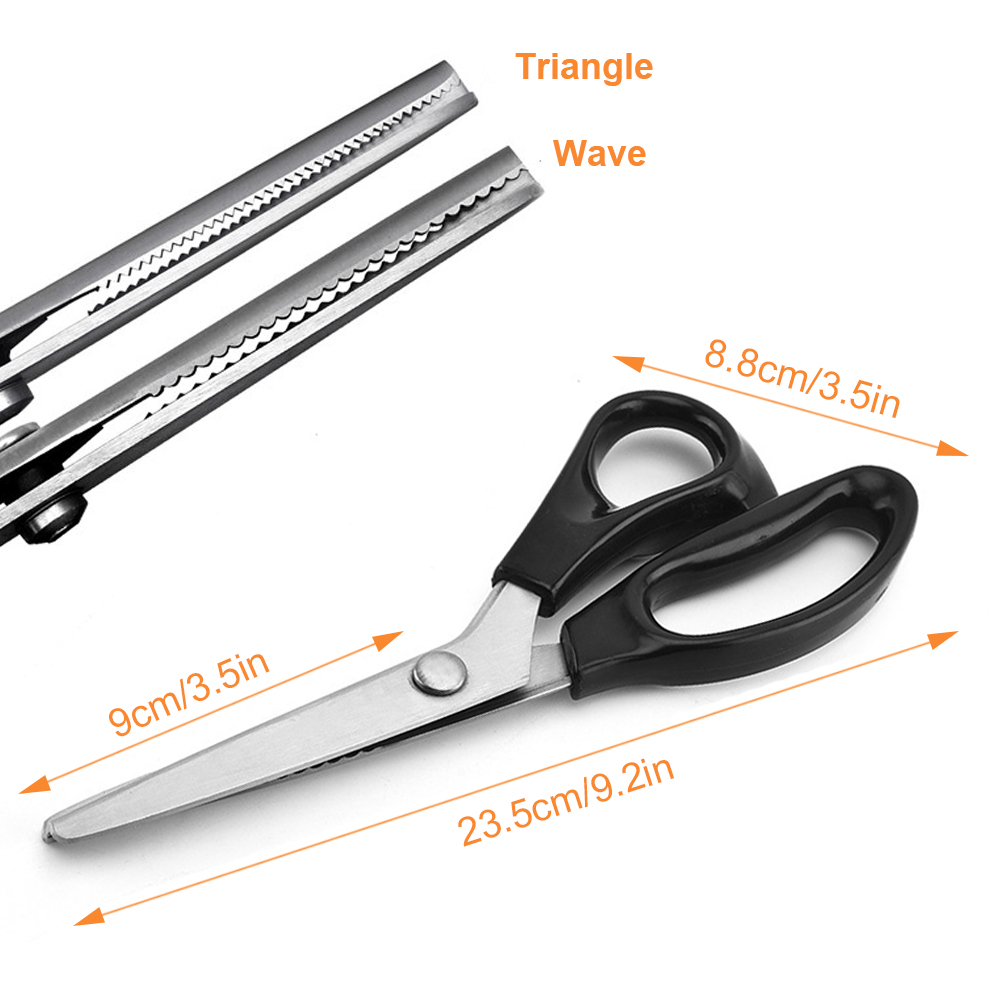 3/5/7Mm Zigzag Naaien Cut Dressmaking Tailor Shear Pinking Schaar Rvs Kant Schaar Leer craft Stof Schaar