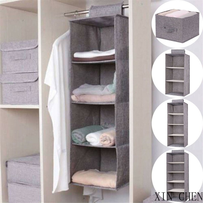 Nouvel organisateur suspendu placard organisateur garde-robe suspendus sac de rangement intercalaire tiroir Type vêtements cintres support Portable