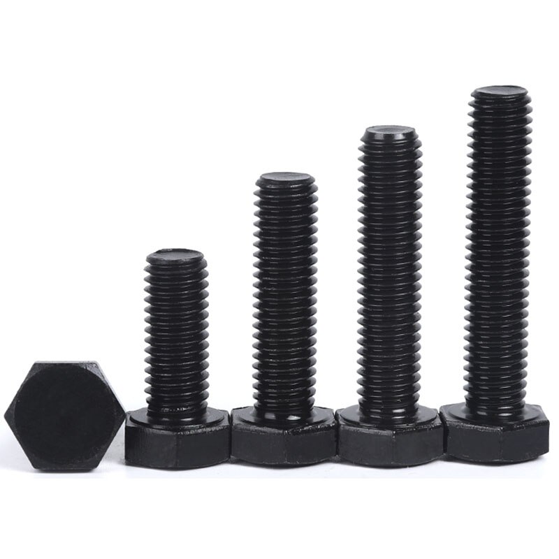 Tornillos de cabeza hexagonal de paso fino M8 x 1,0 (8mm), rosca de acero de aleación 8,8, grifo métrico DIN 933 ISO 4017