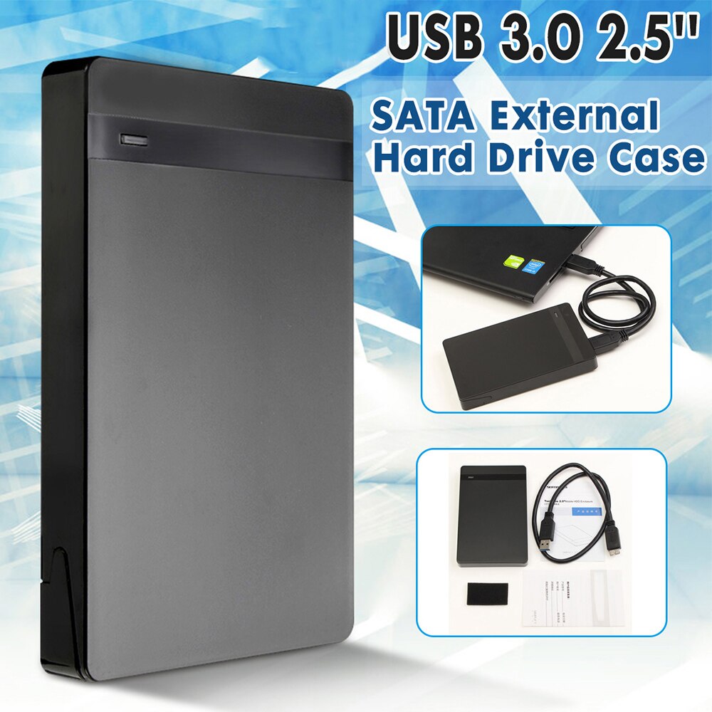 2.5" SATA USB 3.0 1TB External Hard Drives Portable Desktop Mobile Hard Disk Box HDD Enclosure