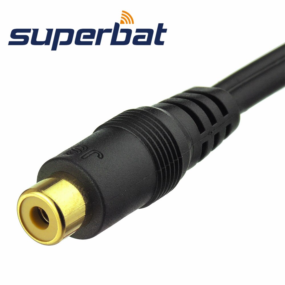 QUARKZMAN RCA-kabel Set 4 Stuks – Vrouwelijke RCA Op Blank Draad, 20 Cm, Geel, Voor Versterker, Luidsprekers, TV