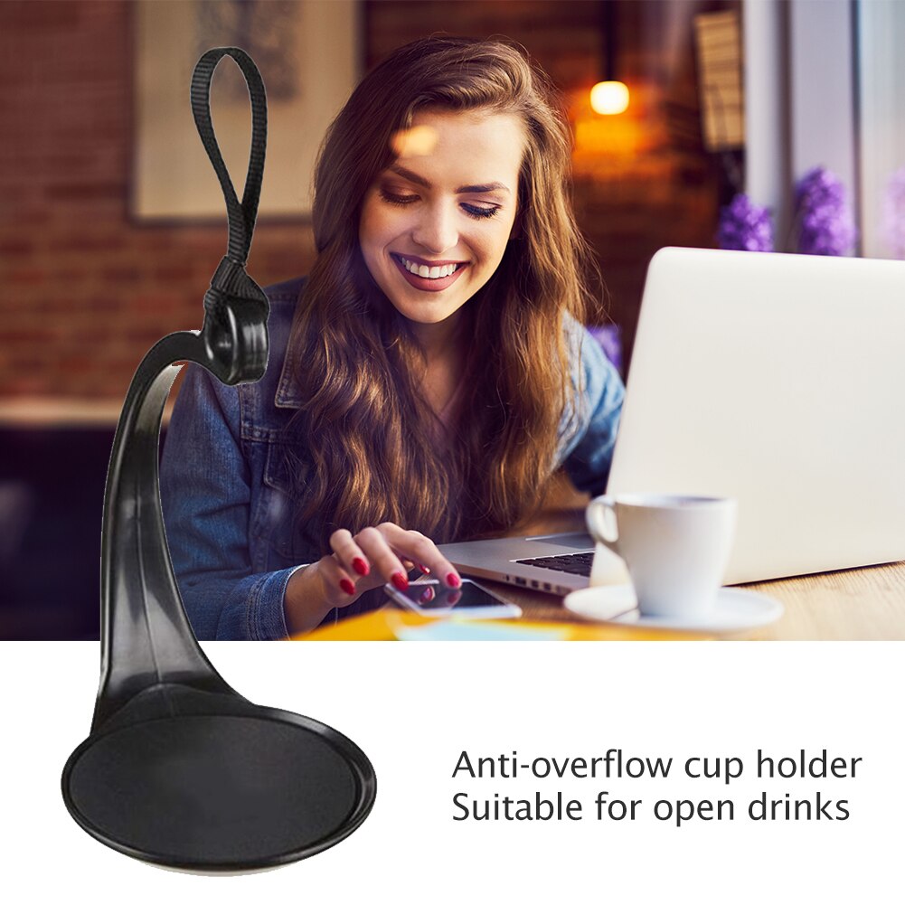 Plastic Spill Stopper Lid Coffee Tea Cup SpillNot Coaster Never Spill SpillNot Handle Over The Cup Artifact Household Kitchen