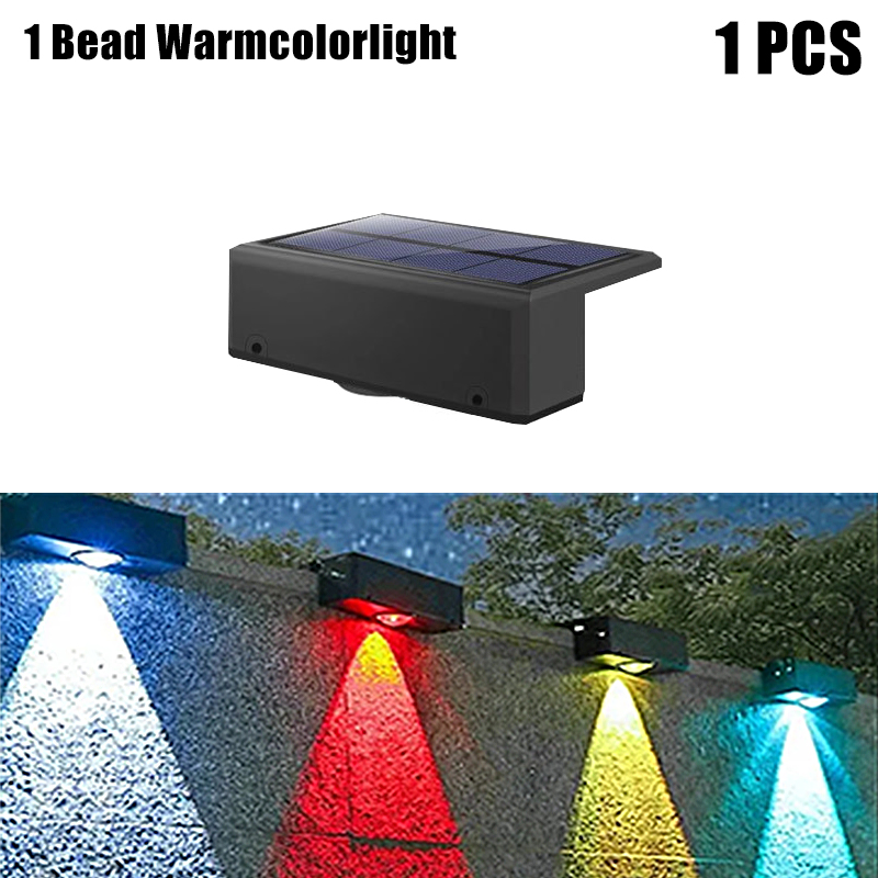 Luz Solar de pared para exteriores, lámpara impermeable para valla, foco Ultra fuerte, iluminación para valla de jardín o pared Exterior, 1 Uds.: ROSE