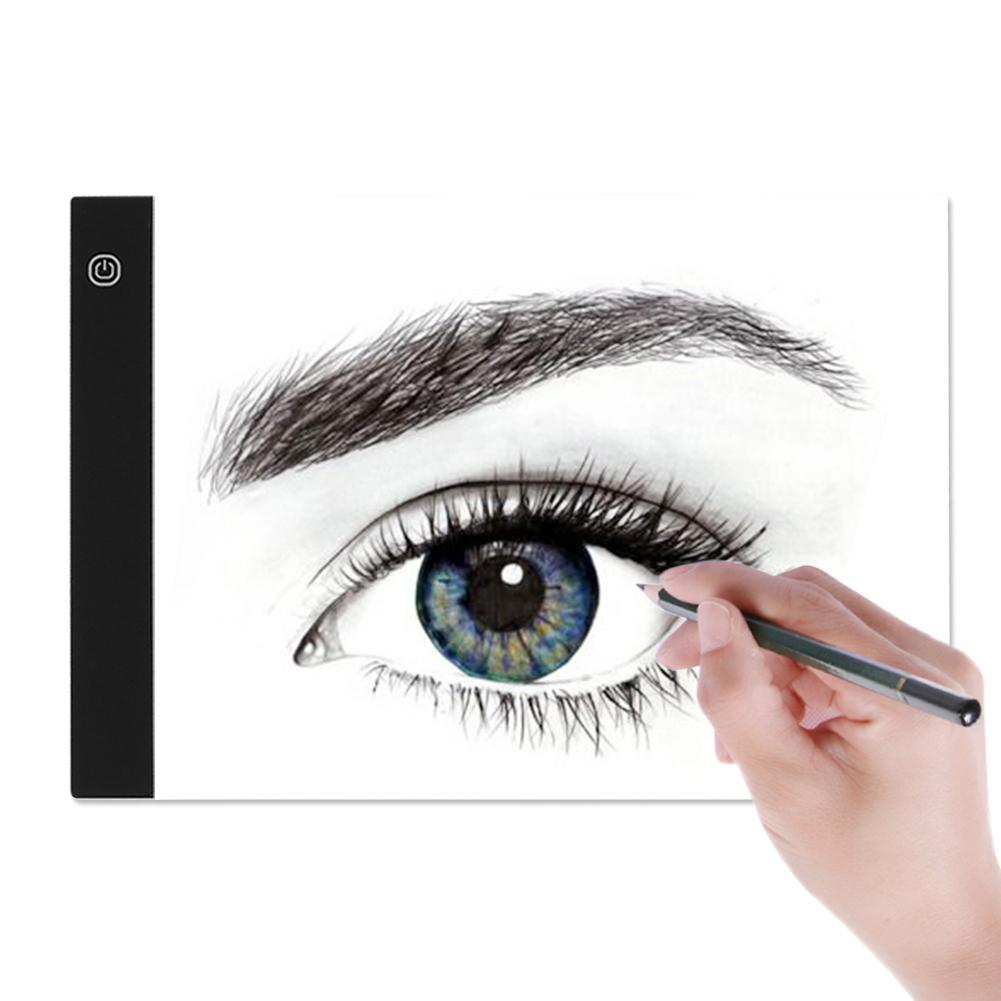 A4 LED Schreiben Tablette Elektronische Kunst Grafik Malerei Zeichnung Zeichen Anzeige Tafel Künstler Leucht Schablone Zeichnung Bord Pad