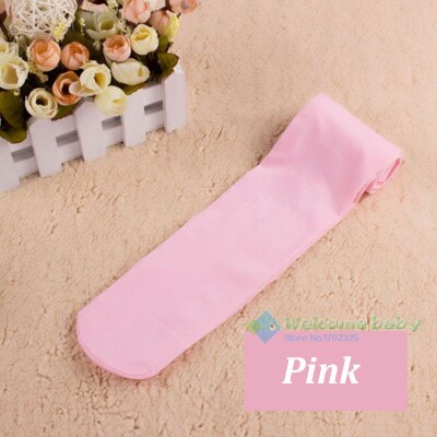 Lovely Candy color baby girl tights stocking for girls bebe newborns toddler infant ballet pantyhose solid velvet infantile 0-2Y: pink