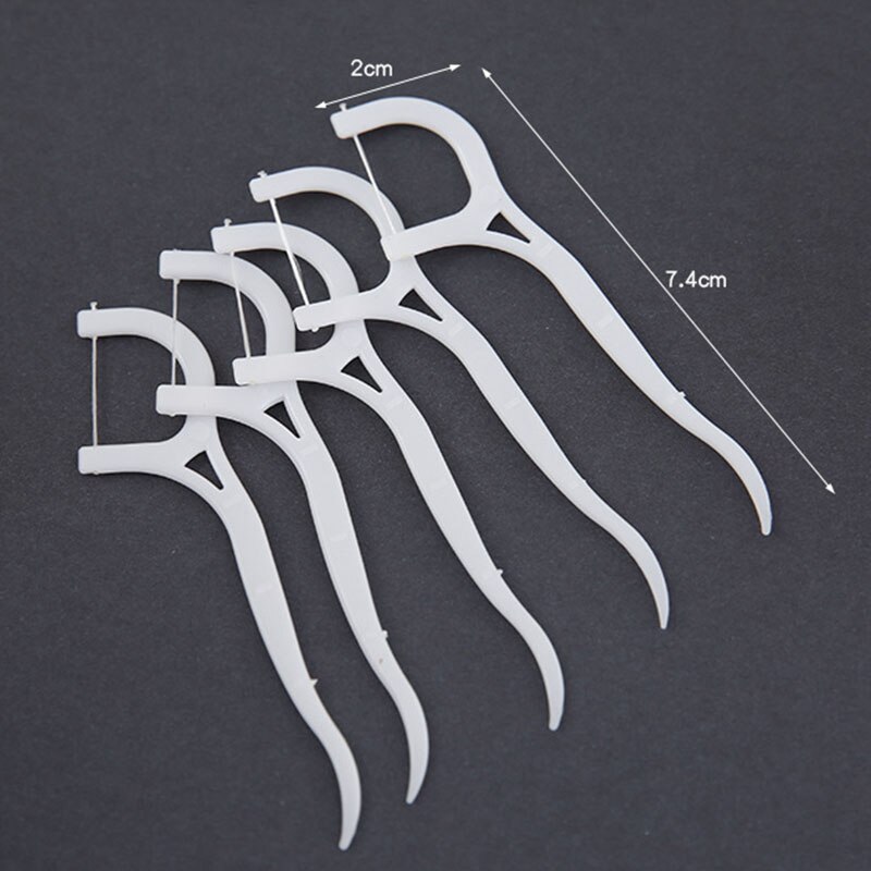 30Pcs Baby Kinderen Wit Floss Tanden Stick Interdentale Cleaner Brush Floss Pick Veiligheid Praktische Flosses